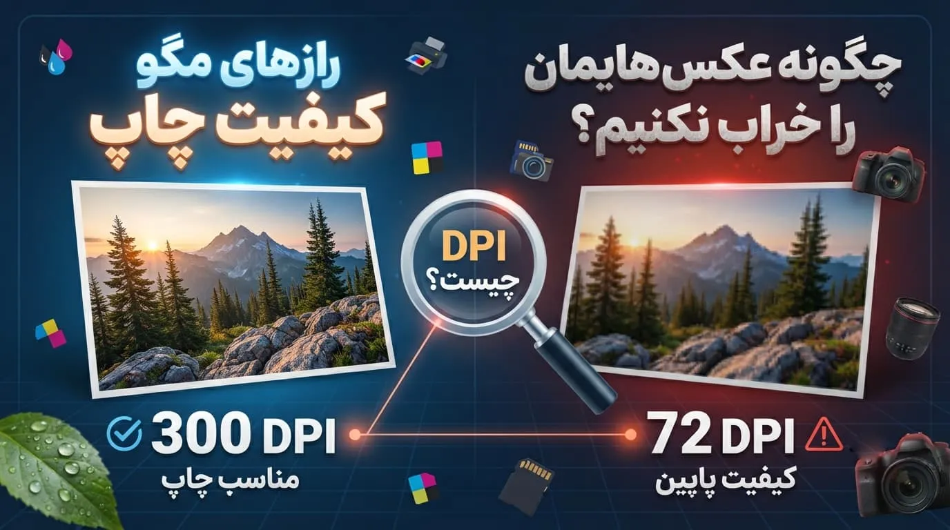 رازهای مگو کیفیت چاپ؛ DPI مناسب برای چاپ عکس چیست و چگونه عکس هایمان را خراب نکنیم؟