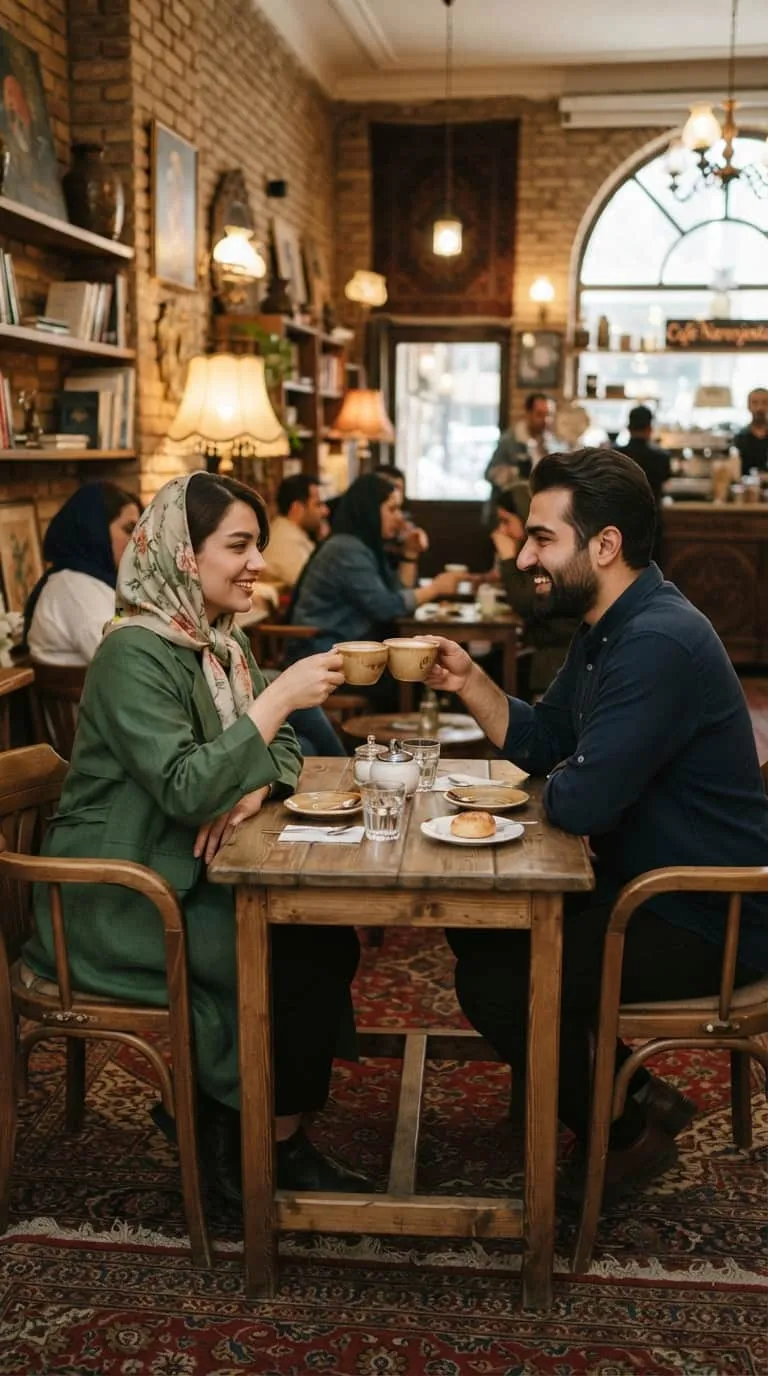 زدن فنجان ها به یکدیگر به نشانه سلامتی و شادی