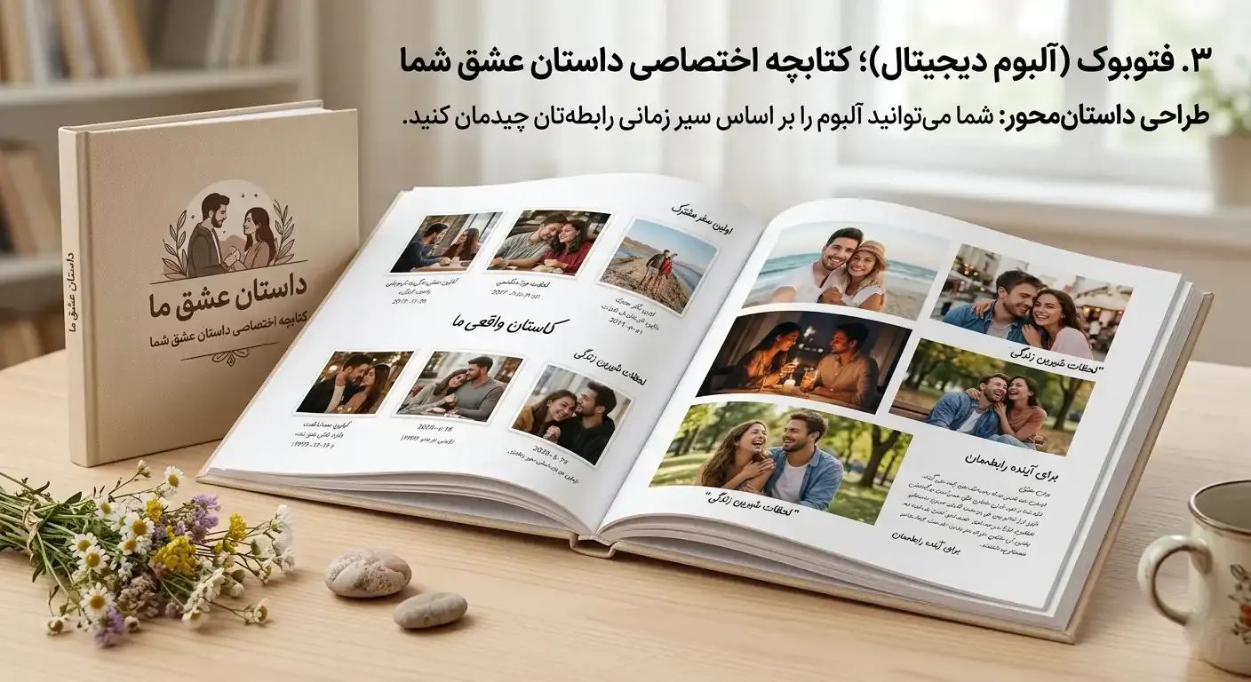 فتوبوک (آلبوم دیجیتال)؛ کتابچه اختصاصی داستان عشق شما
