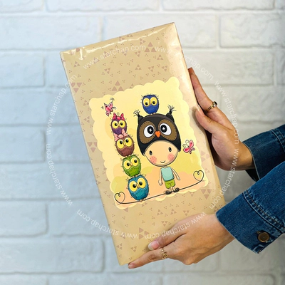 آلبوم عکس 10در15 پاکتی- پسر و جغد