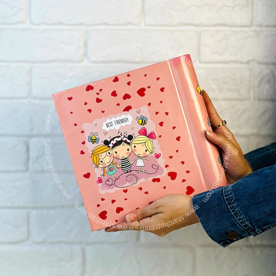 آلبوم چسبی دختران صورتی 15 در 21