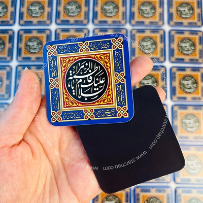 مگنت تبلیغاتی مربع 6 سانتی