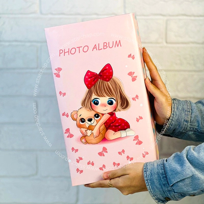 آلبوم عکس 10در15 پاکتی- دختر پاپیون قرمز