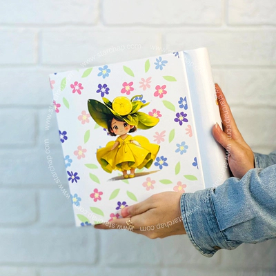 آلبوم چسبی دختر کیوت لیمویی 15 در 21