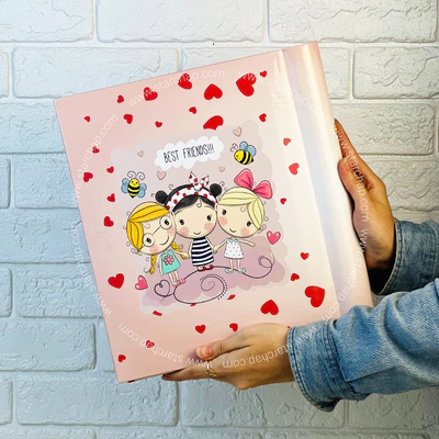 آلبوم چسبی دختران صورتی 22 در 29