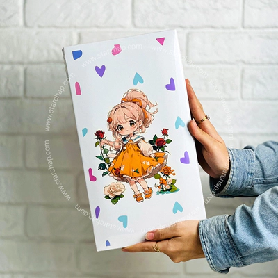 آلبوم 10در15 پاکتی- دختر کیوت نارنجی