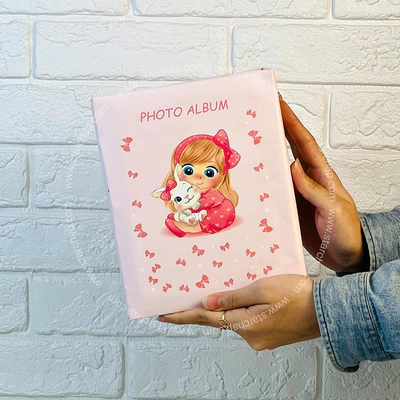 آلبوم 13 در 18 پاکتی - دختر و خرگوش(صورتی)