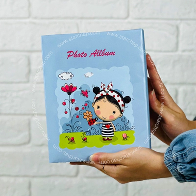 آلبوم 13 در 18 پاکتی - دختر کفشدوزکی (آبی)