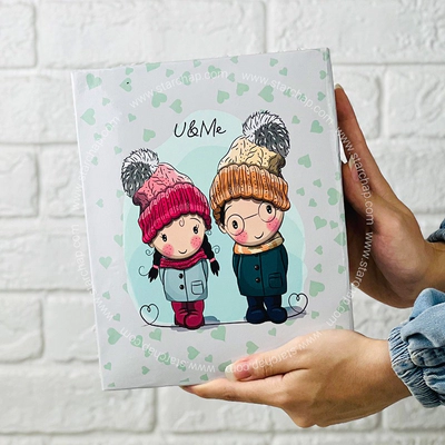 آلبوم 15 در 21 پاکتی- دختروپسر زمستونی