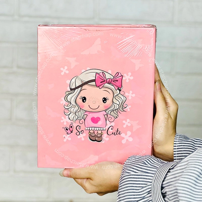 آلبوم 15 در 21 پاکتی- دختر فرفری صورتی