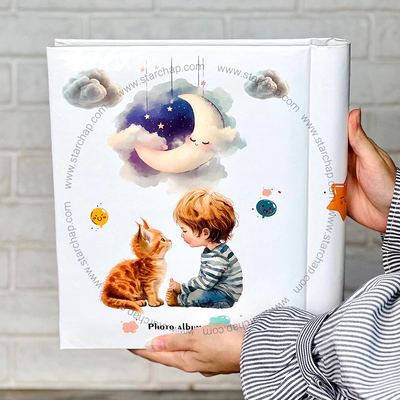 آلبوم چسبی پسرونه با گربه 22در29