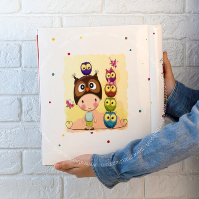 آلبوم چسبی پسر و جغد 22 در 29