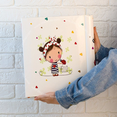 آلبوم چسبی دختر و کفشدوزک 22 در 29