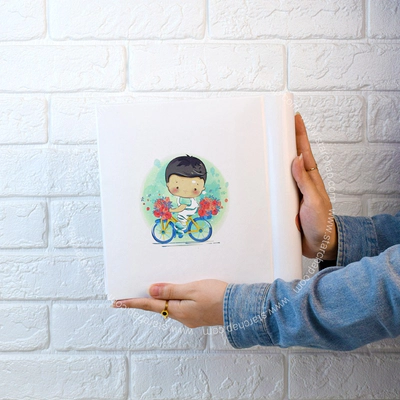 آلبوم چسبی پسرک دوچرخه سوار 15 در 21