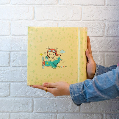 آلبوم چسبی خرس خلبان زرد 15 در 21