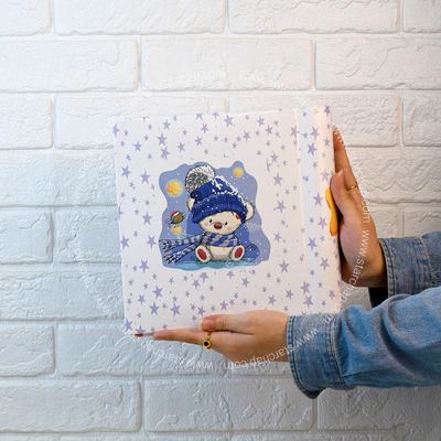 آلبوم چسبی خرس زمستونی 15 در 21