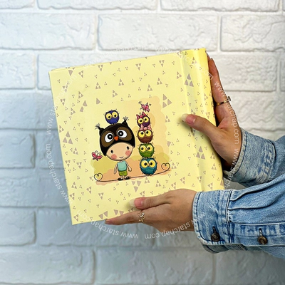 آلبوم چسبی پسر و جغد 15 در 21