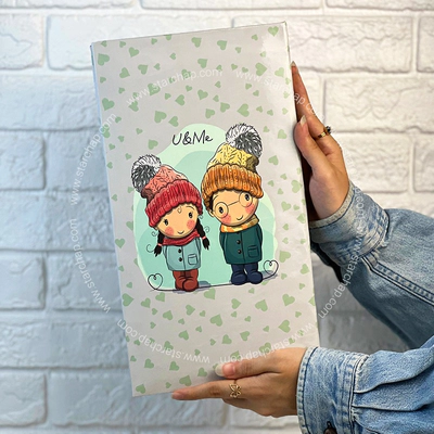 آلبوم عکس 10در15 پاکتی دختر پسر زمستونی